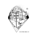 No Deliveries Sketch Sticker