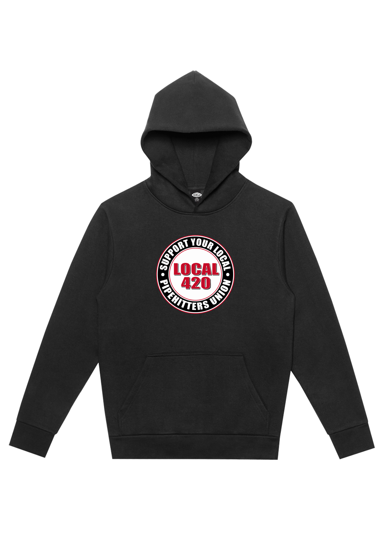 LOCALPIPEHITTERSHOODIEFRONT Local Pipe Hitters Hoodie - Image 1
